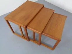 Danish Teak Nesting Tables by Preben Schou, 1960s, Set of 3