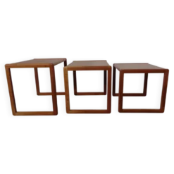 Danish Teak Nesting Tables by Preben Schou, 1960s, Set of 3