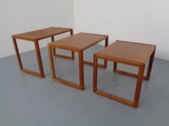 Danish Teak Nesting Tables by Preben Schou, 1960s, Set of 3