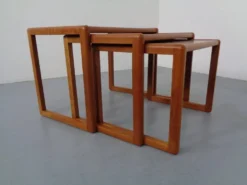 Danish Teak Nesting Tables by Preben Schou, 1960s, Set of 3