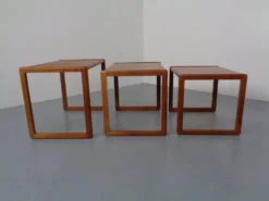 Danish Teak Nesting Tables by Preben Schou, 1960s, Set of 3