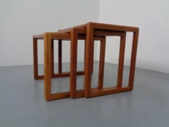 Danish Teak Nesting Tables by Preben Schou, 1960s, Set of 3