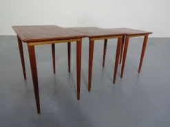 Danish Teak Nesting Tables, 1960s, Set of 3
