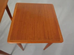 Danish Teak Nesting Tables, 1960s, Set of 3