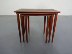 Danish Teak Nesting Tables, 1960s, Set of 3
