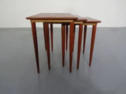 Danish Teak Nesting Tables, 1960s, Set of 3
