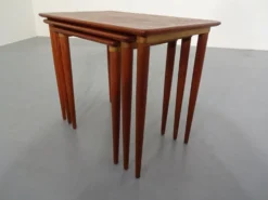 Danish Teak Nesting Tables, 1960s, Set of 3