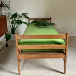 Daybed banquette lit en chêne massif vintage - 2 disponibles