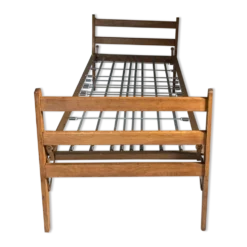 Daybed banquette lit en chêne massif vintage - 2 disponibles