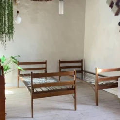 Daybed banquette lit en chêne massif vintage - 2 disponibles