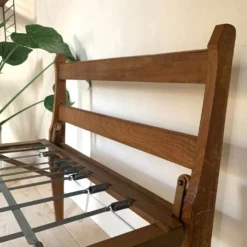 Daybed banquette lit en chêne massif vintage - 2 disponibles