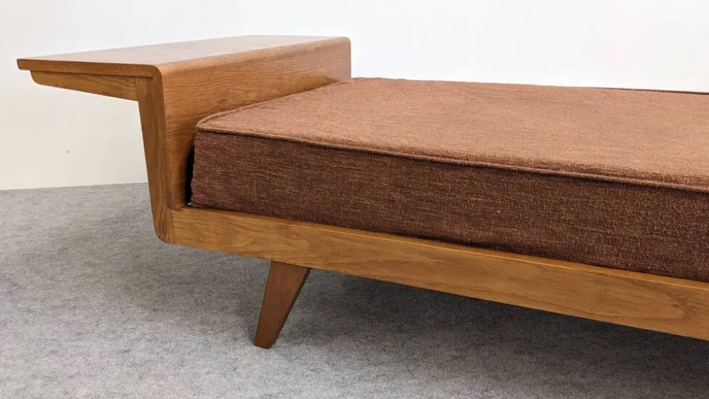 Daybed, banquette ou lit de repos de style scandinave, France vers 1960