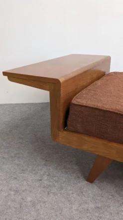 Daybed, banquette ou lit de repos de style scandinave, France vers 1960