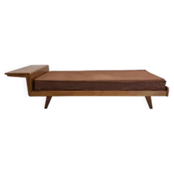 Daybed, banquette ou lit de repos de style scandinave, France vers 1960