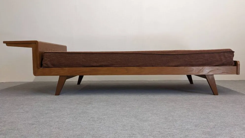 Daybed, banquette ou lit de repos de style scandinave, France vers 1960