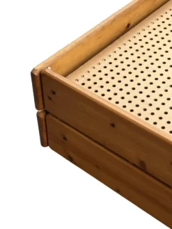Daybed en pin avec tiroirs, années 50