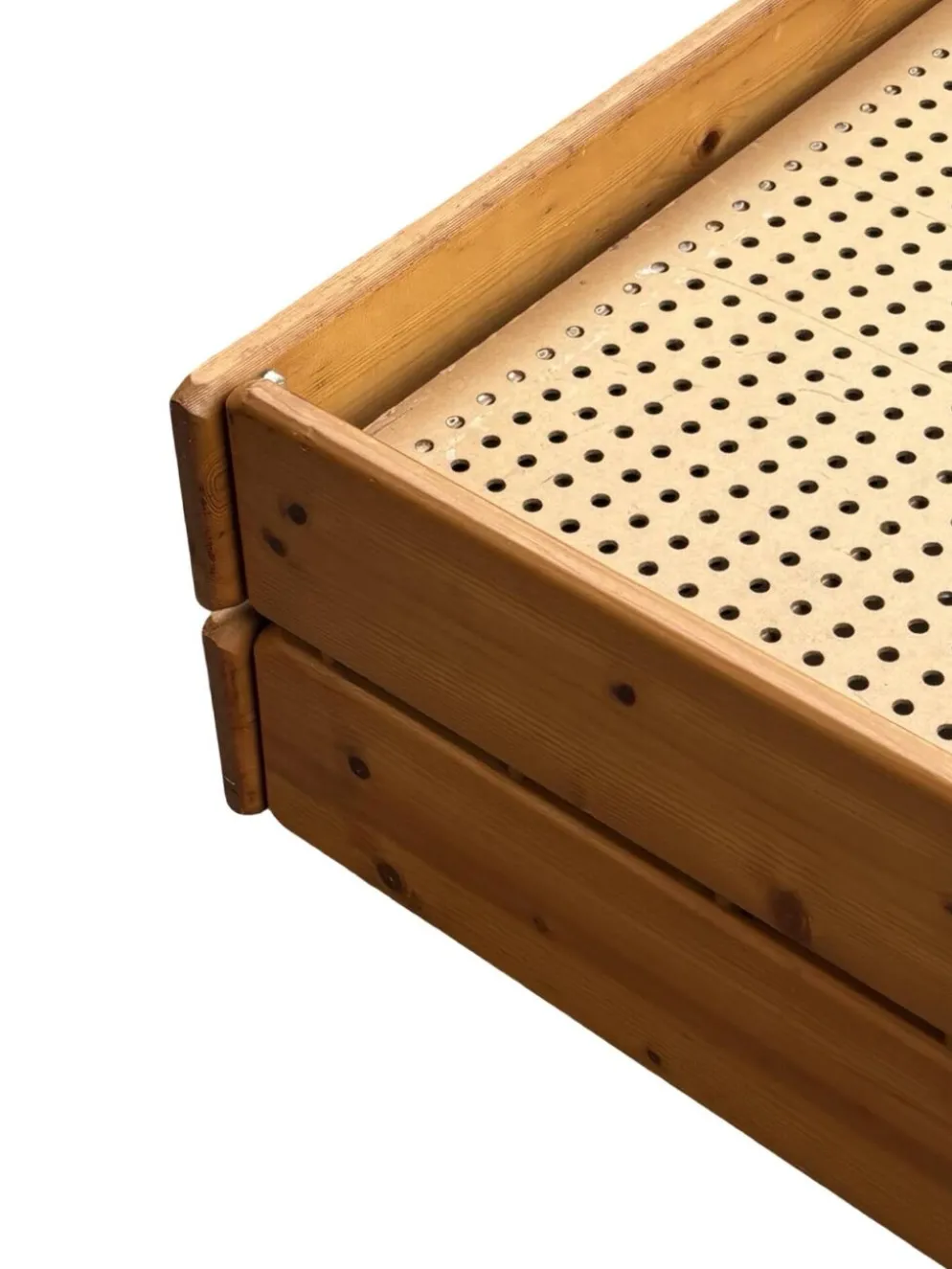 Daybed en pin avec tiroirs, années 50