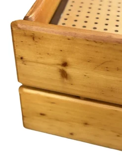 Daybed en pin avec tiroirs, années 50