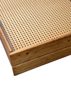 Daybed en pin avec tiroirs, années 50