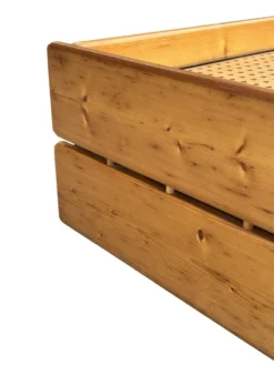 Daybed en pin avec tiroirs, années 50