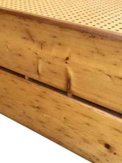 Daybed en pin avec tiroirs, années 50