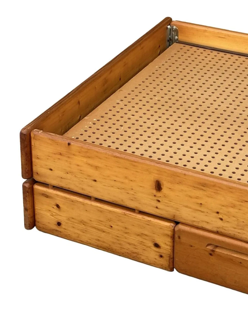 Daybed en pin avec tiroirs, années 50