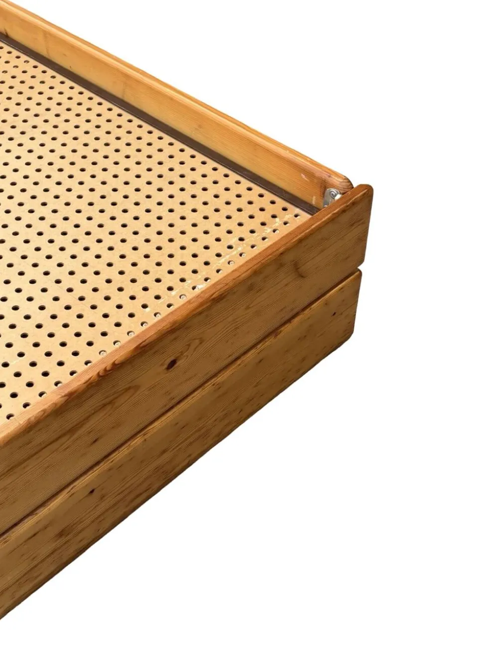 Daybed en pin avec tiroirs, années 50