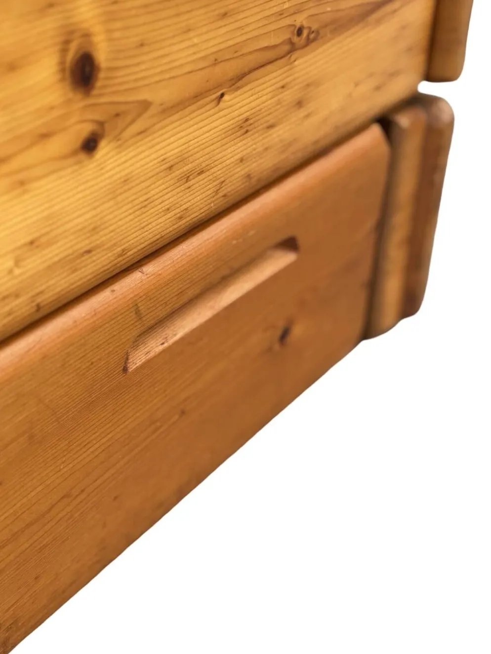 Daybed en pin avec tiroirs, années 50