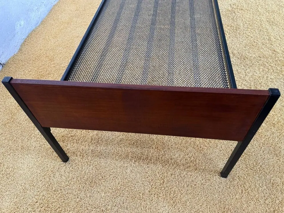 Daybed ou lit simple scandinave placage teck