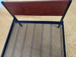 Daybed ou lit simple scandinave placage teck