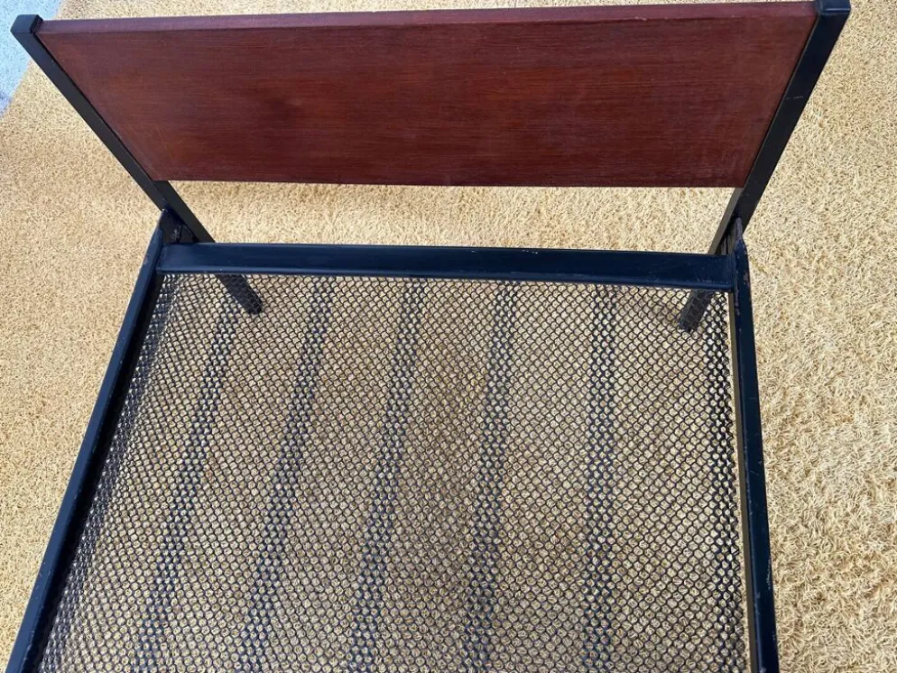 Daybed ou lit simple scandinave placage teck