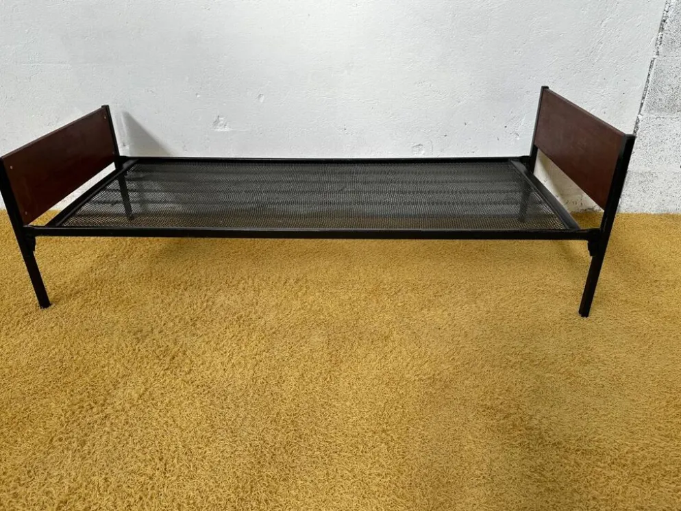 Daybed ou lit simple scandinave placage teck