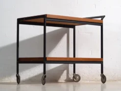 Desserte ancienne OPAL en bois – Allemagne, vers 1960