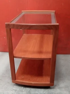 Desserte bois et verre