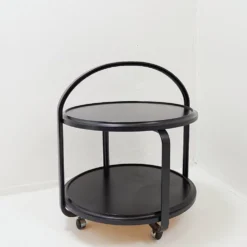 Desserte à boissons en frêne ébonisé style milieu du siècle - 20e siècle