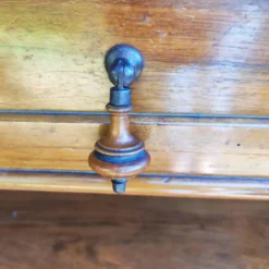 Desserte console ancienne noyer blond massif