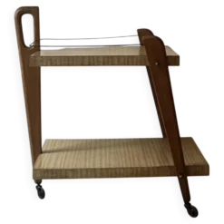 Desserte de bar en bois, France design 1950