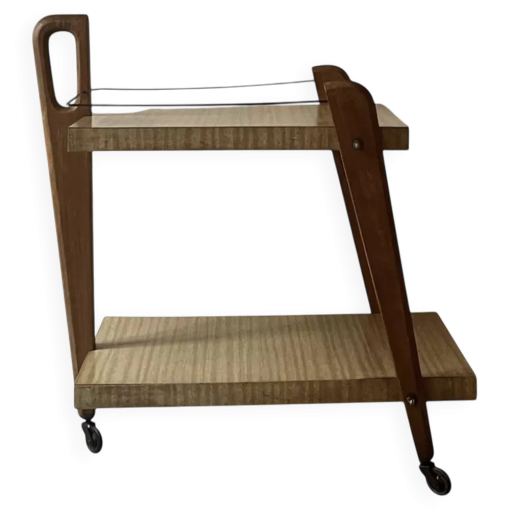 Desserte de bar en bois, France design 1950