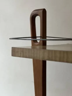 Desserte de bar en bois, France design 1950