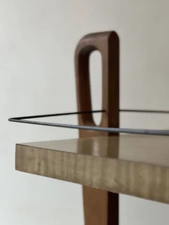 Desserte de bar en bois, France design 1950