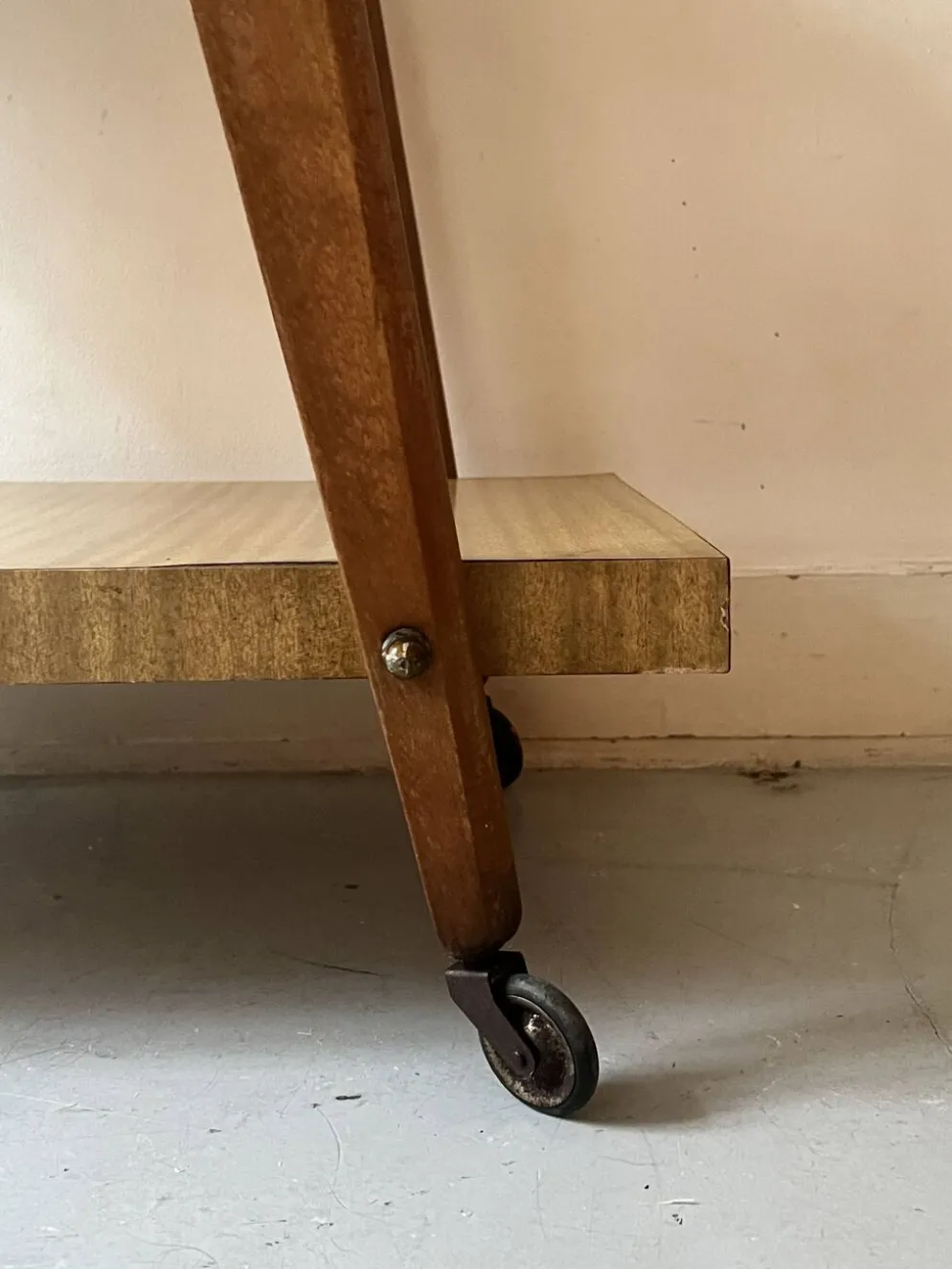Desserte de bar en bois, France design 1950