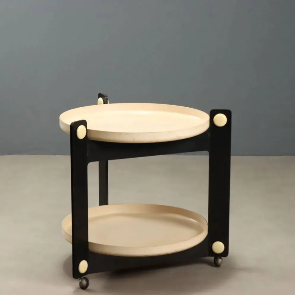 Desserte de cuisine vintage Guzzini, design Luigi Massoni, Italie, années 1970