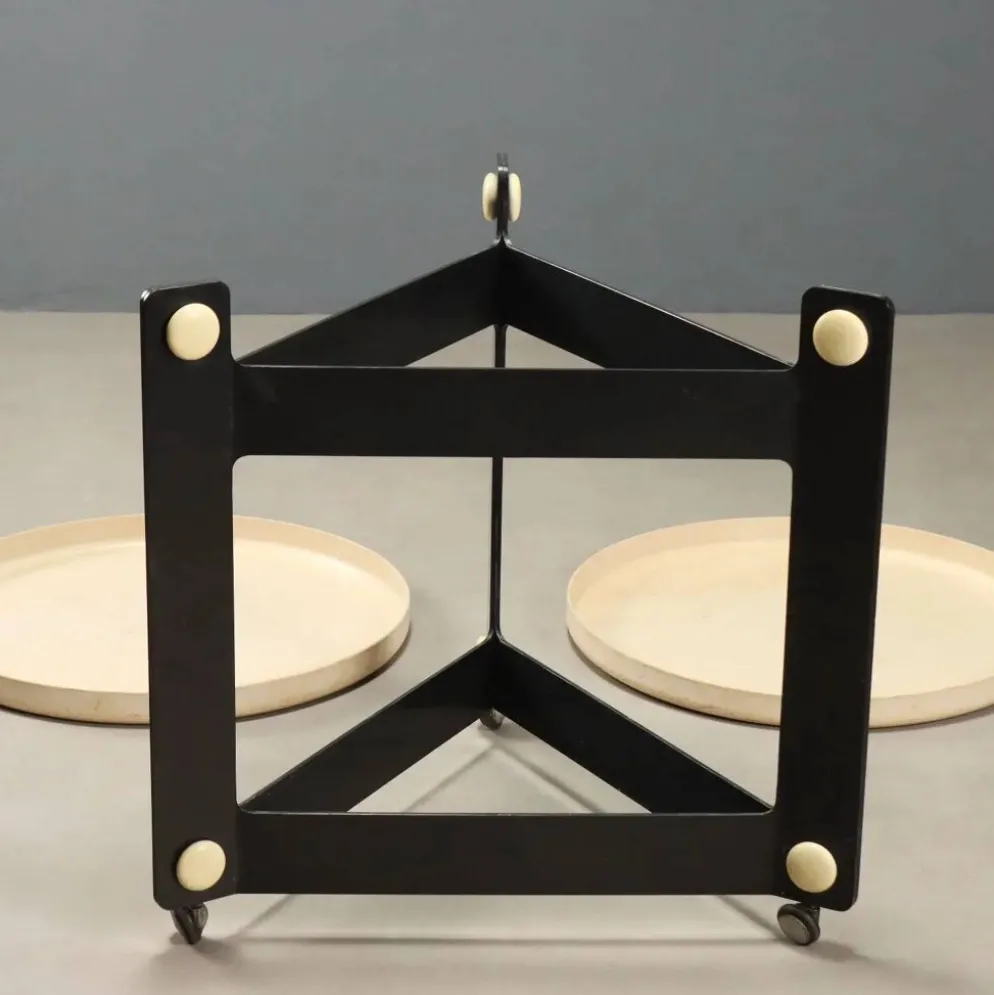 Desserte de cuisine vintage Guzzini, design Luigi Massoni, Italie, années 1970