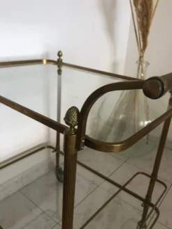 Desserte en laiton vintage