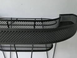 Desserte en métal noir, années 60