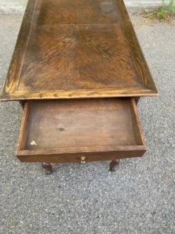 Desserte Louis XV avec 2 tiroirs en bois massif du 19ème