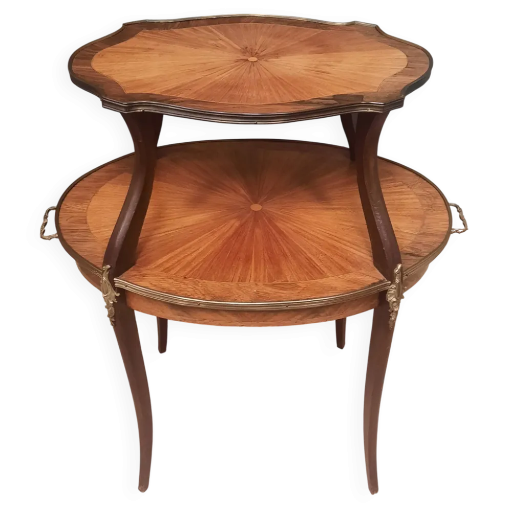 Desserte à 2 plateaux 1900 style Louis XV