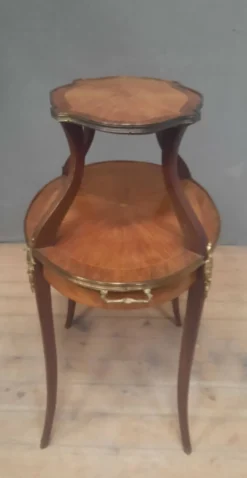 Desserte à 2 plateaux 1900 style Louis XV