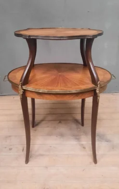 Desserte à 2 plateaux 1900 style Louis XV
