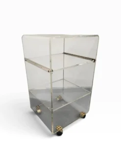 Desserte roulante en plexiglas – Marais International – années 1970-1980